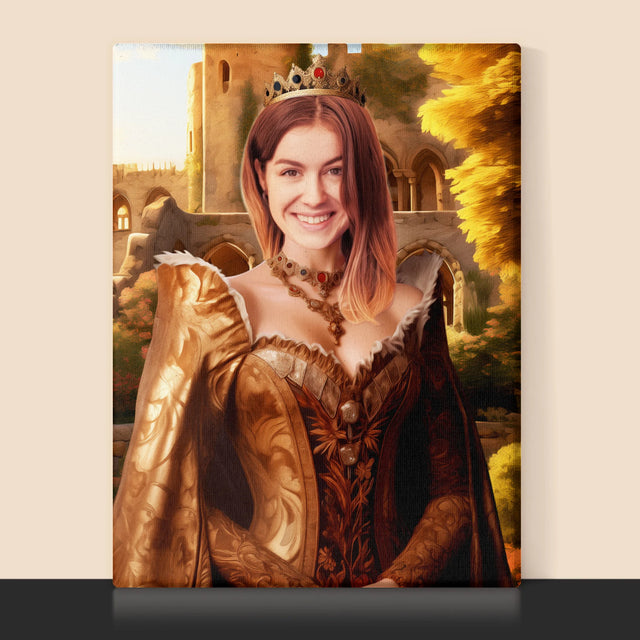 Královský Portrét: Královna V Zahradách: Královský Portrét - Tisk V Rámečku