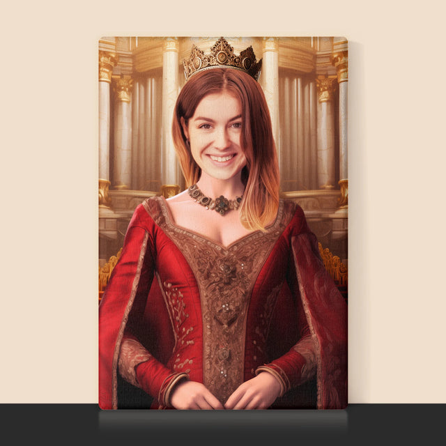 Královský Portrét: Královna - Tisk V Rámečku