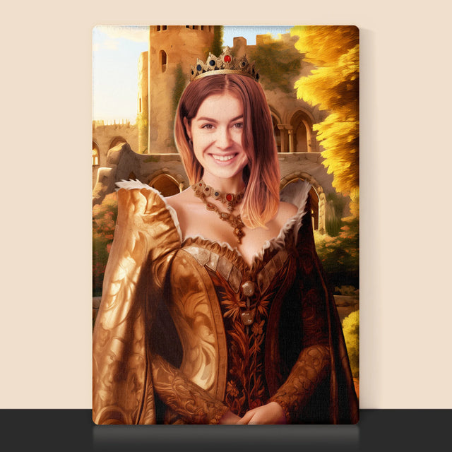 Královský Portrét: Královna V Zahradách: Královský Portrét - Tisk V Rámečku