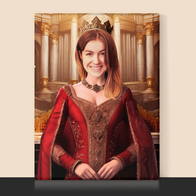 Královský Portrét: Královna - Tisk V Rámečku