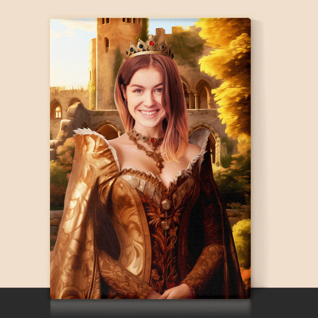 Královský Portrét: Královna V Zahradách: Královský Portrét - Tisk V Rámečku