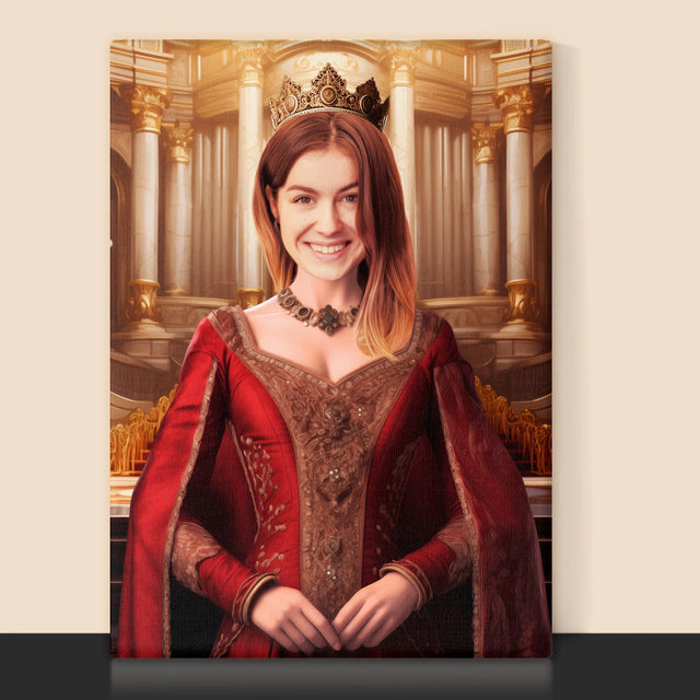 Královský Portrét: Královna - Tisk V Rámečku
