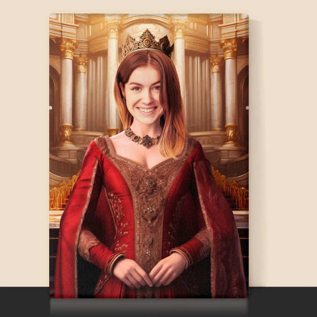 Královský Portrét: Královna - Tisk V Rámečku