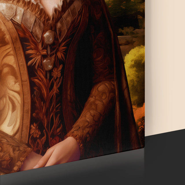 Královský Portrét: Královna V Zahradách: Královský Portrét - Tisk V Rámečku