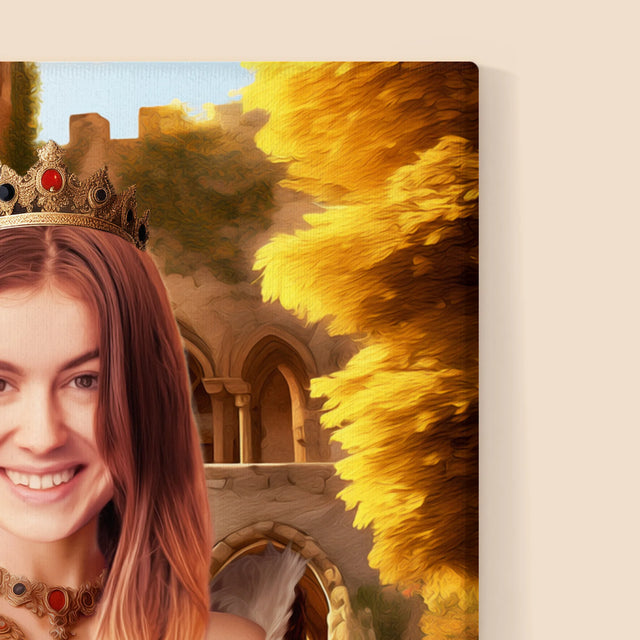 Královský Portrét: Královna V Zahradách: Královský Portrét - Tisk V Rámečku