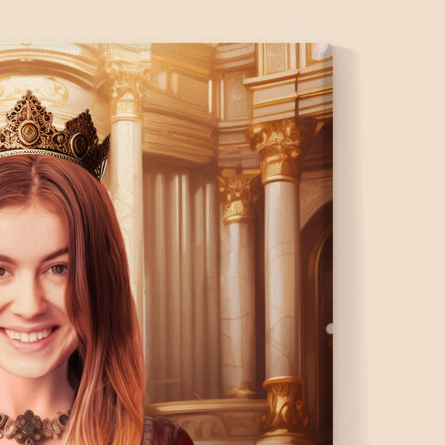 Královský Portrét: Královna - Tisk V Rámečku