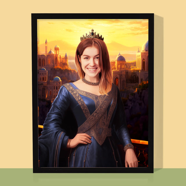 Královský Portrét: Kněžna: Královský Portrét - Tisk V Rámečku