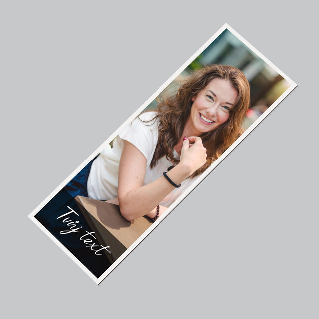 Fotka S Textem: Tvoje Fotka A Nápis - Magnet - Obdelník
