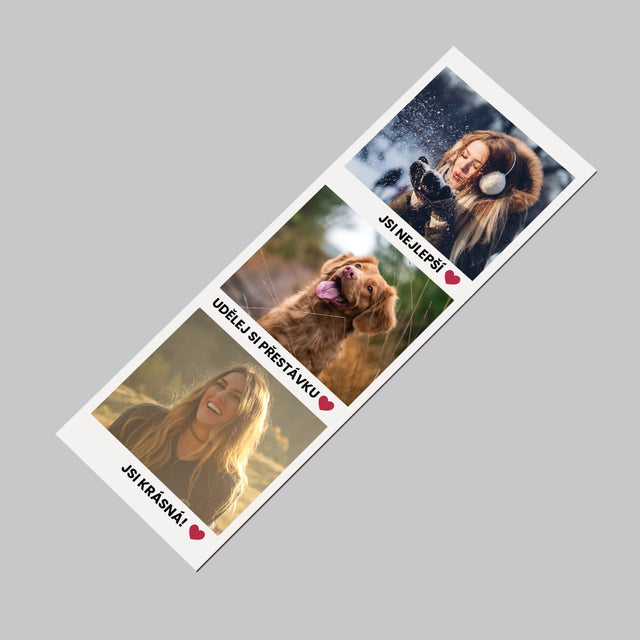 Fotka S Textem: Pozitivní Myšlenky - Magnet - Obdelník