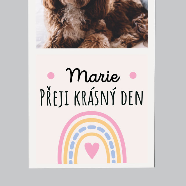 Fotokoláž: Přeji Krásný Den - Magnet - Obdelník