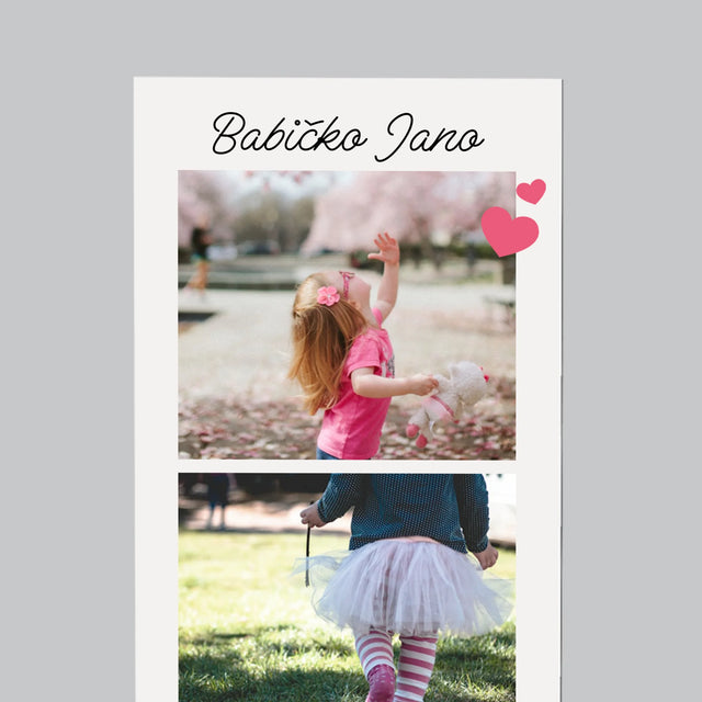 Fotka S Textem: Poděkování Pro Prarodiče - Magnet - Obdelník