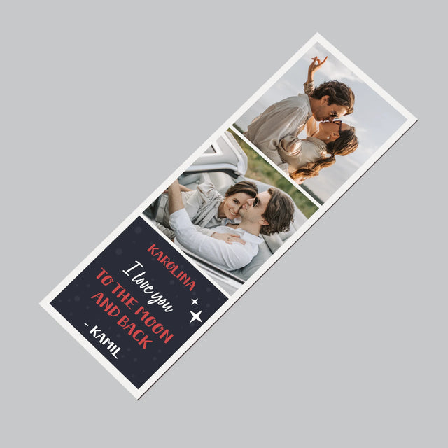 Fotokoláž: To The Moon And Back - Magnet - Obdelník