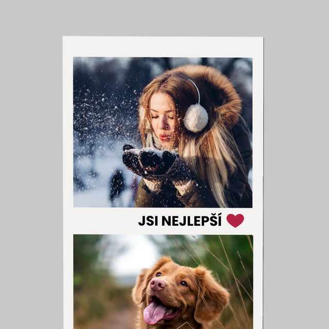 Fotka S Textem: Pozitivní Myšlenky - Magnet - Obdelník