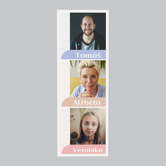 Fotka S Textem: Vaše Jména - Magnet - Obdelník