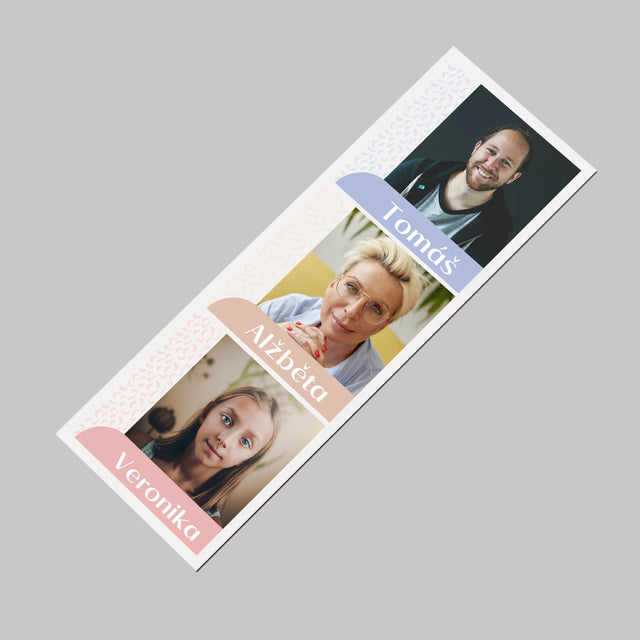 Fotka S Textem: Vaše Jména - Magnet - Obdelník