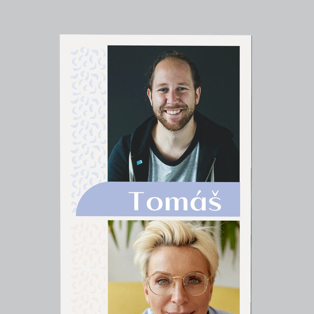 Fotka S Textem: Vaše Jména - Magnet - Obdelník