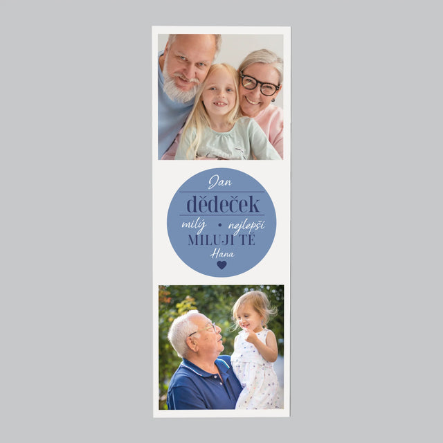 Fotokoláž: Milý Dědečku - Magnet - Obdelník