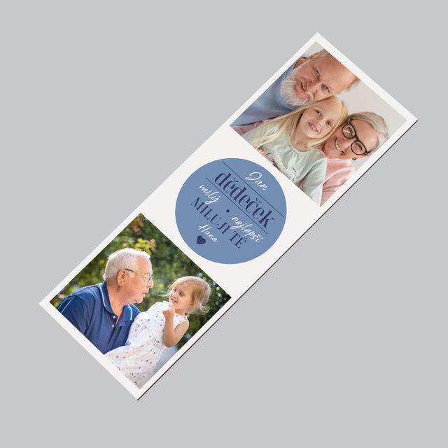 Fotokoláž: Milý Dědečku - Magnet - Obdelník