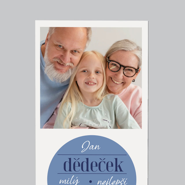 Fotokoláž: Milý Dědečku - Magnet - Obdelník