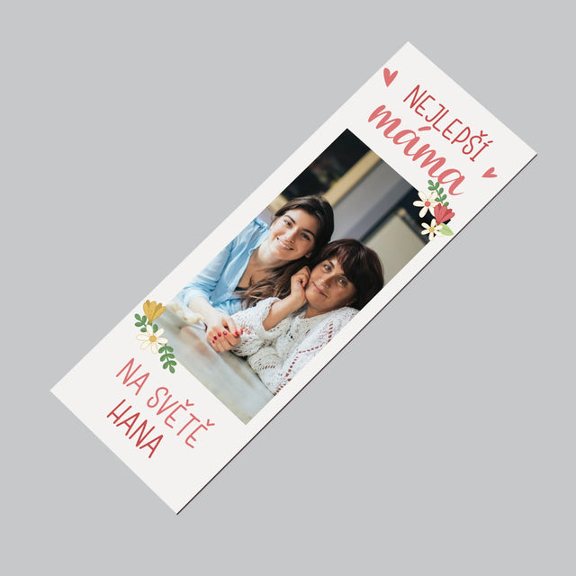 Fotka S Textem: Nejlepší Máma Svět - Magnet - Obdelník