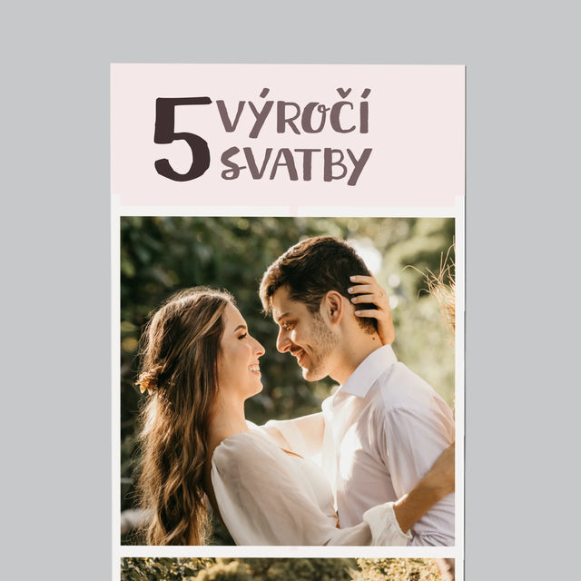 Fotokoláž: 5. Výročí - Magnet - Obdelník