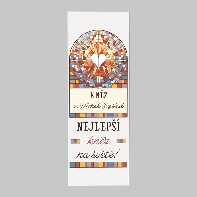 Jméno A Nápis: Nejlepší Kněz Na Světě - Magnet - Obdelník