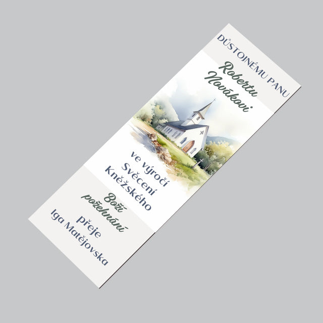 Jméno A Nápis: Výročí Kněžského Svěcení - Magnet - Obdelník