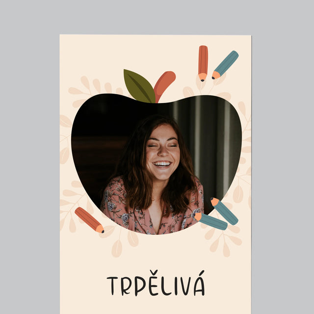 Fotka S Textem: Učitelka Ve Školce - Magnet - Obdelník