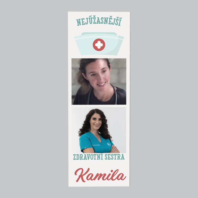 Fotokoláž: Nejúžasnější Zdravotní Sestra - Magnet - Obdelník
