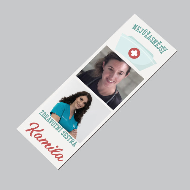 Fotokoláž: Nejúžasnější Zdravotní Sestra - Magnet - Obdelník