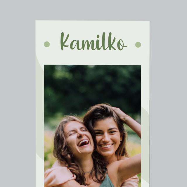 Fotka S Textem: Půjdeš Mi Za Svědkyni Květiny - Magnet - Obdelník