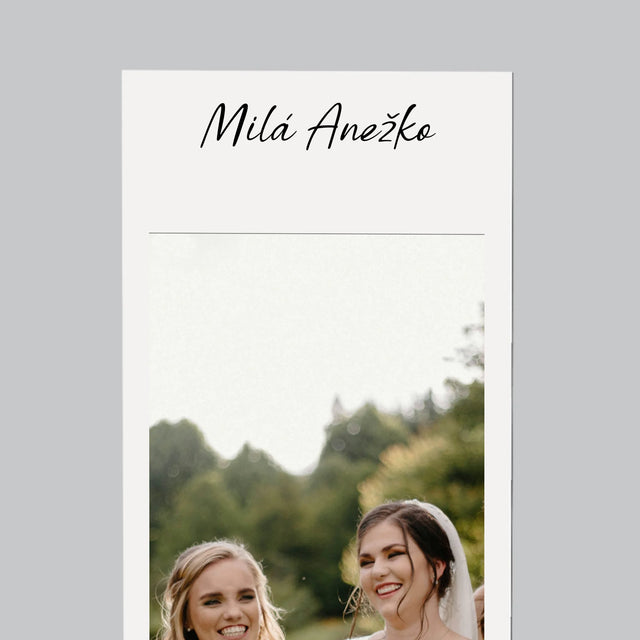 Fotka S Textem: Byla Jsi Ta Nejlepší Svědkyně - Magnet - Obdelník