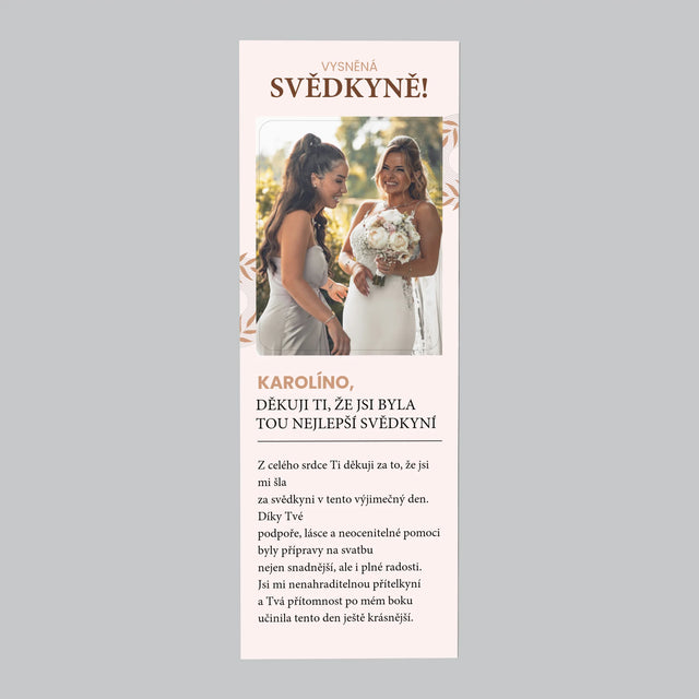 Fotka S Textem: Vysněná Svědkyně - Magnet - Obdelník