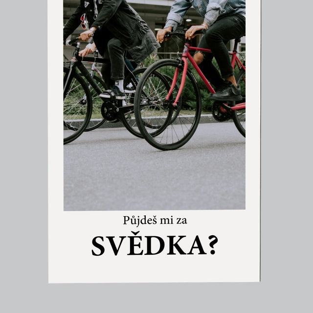 Fotka S Textem: Our Wedding Svědek - Magnet - Obdelník