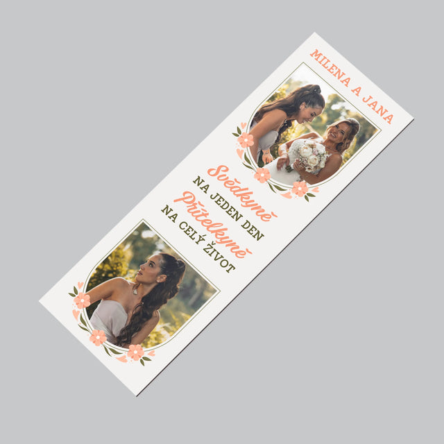 Fotka S Textem: Svědkyně Na Jeden Den - Magnet - Obdelník