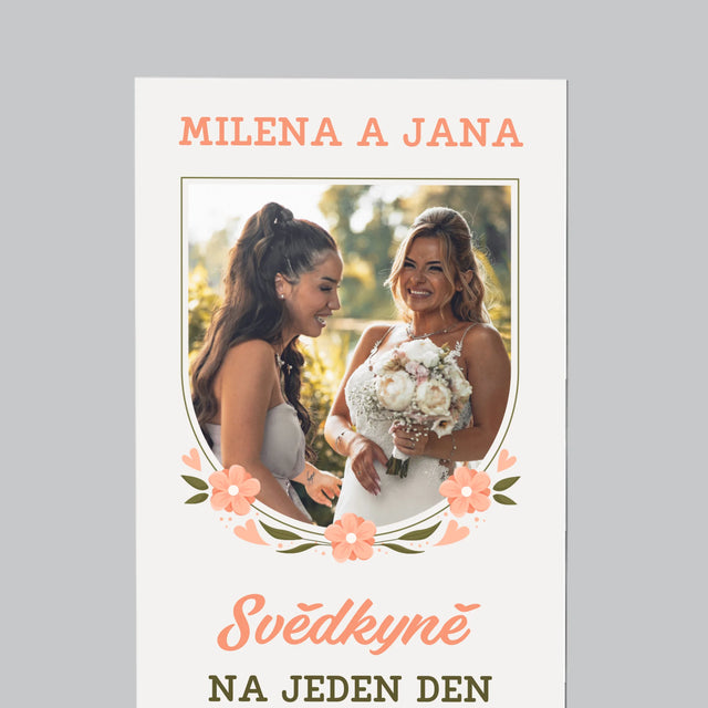 Fotka S Textem: Svědkyně Na Jeden Den - Magnet - Obdelník