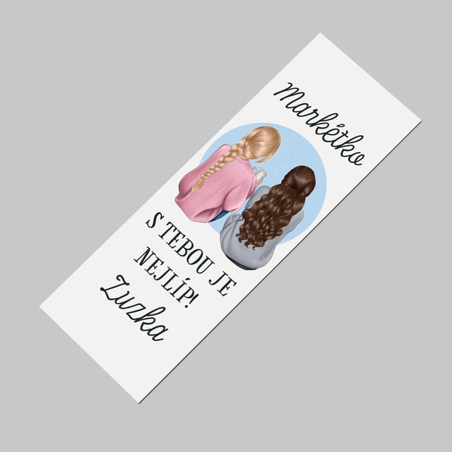 Designér Postav: Přítelkyně - Magnet - Obdelník