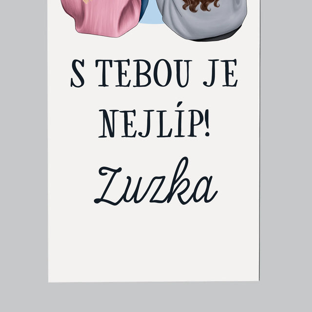 Designér Postav: Přítelkyně - Magnet - Obdelník