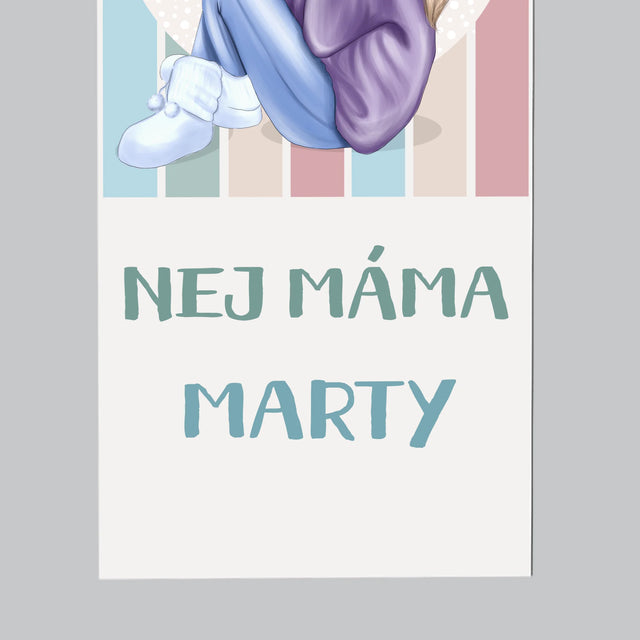 Designér Postav: Nej Máma - Magnet - Obdelník