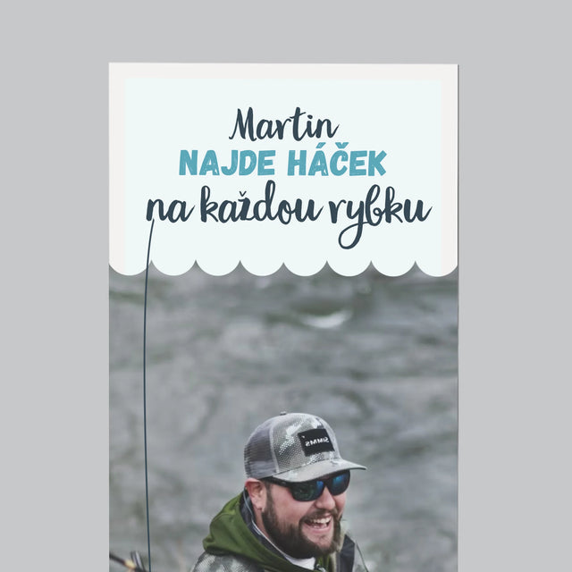 Fotka S Textem: Najde Háček - Magnet - Obdelník