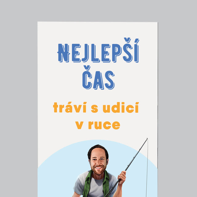 Fotka S Textem: Nejlepší Čas - Magnet - Obdelník