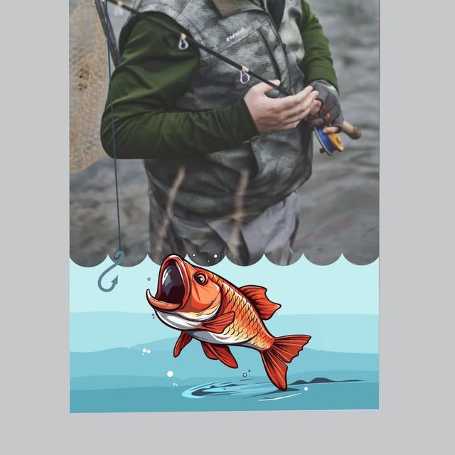 Fotka S Textem: Najde Háček - Magnet - Obdelník