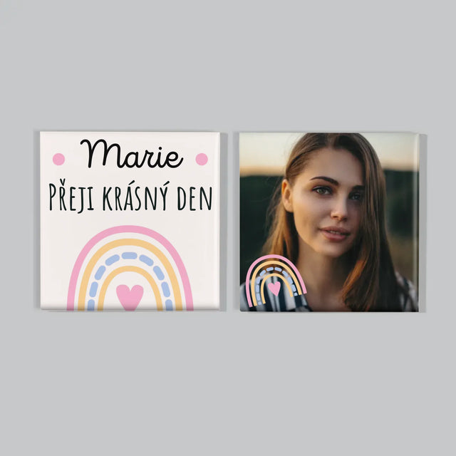 Fotokoláž: Přeji Krásný Den - Sada Magnetů