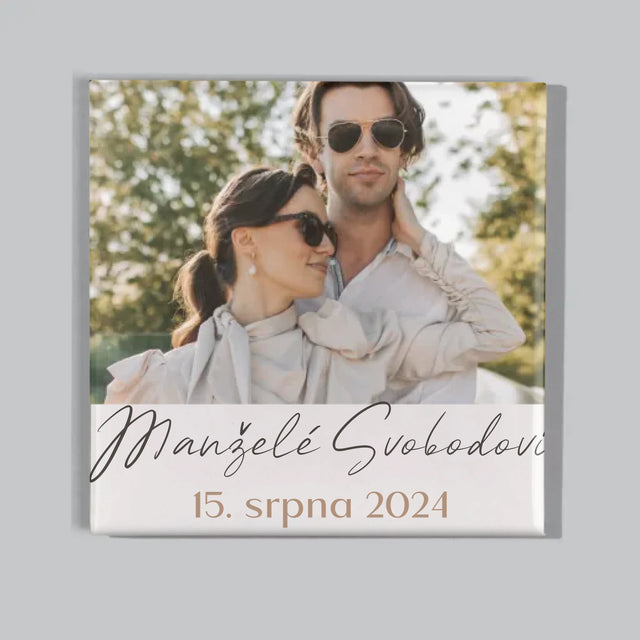 Fotokoláž: Manželé - Sada Magnetů