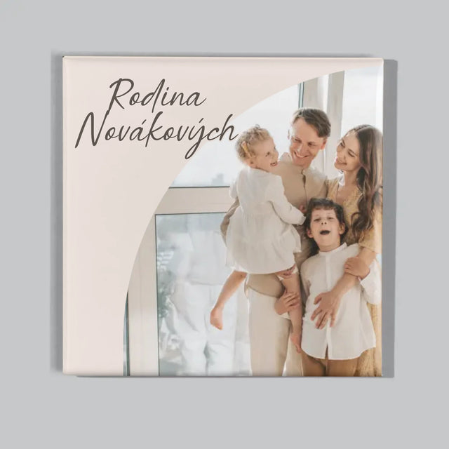 Fotka S Textem: Rodinná Fotografie - Sada Magnetů
