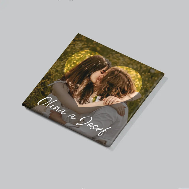 Fotka S Textem: Zamilovaní Srdce - Sada Magnetů