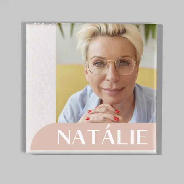 Fotka S Textem: Vaše Jména - Sada Magnetů