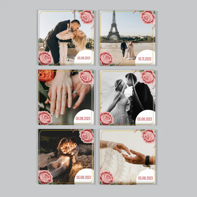 Fotokoláž: Vaše Datum - Sada Magnetů