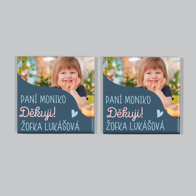 Fotka S Textem: Suvenýr Pro Učitelku Ve Školce - Sada Magnetů