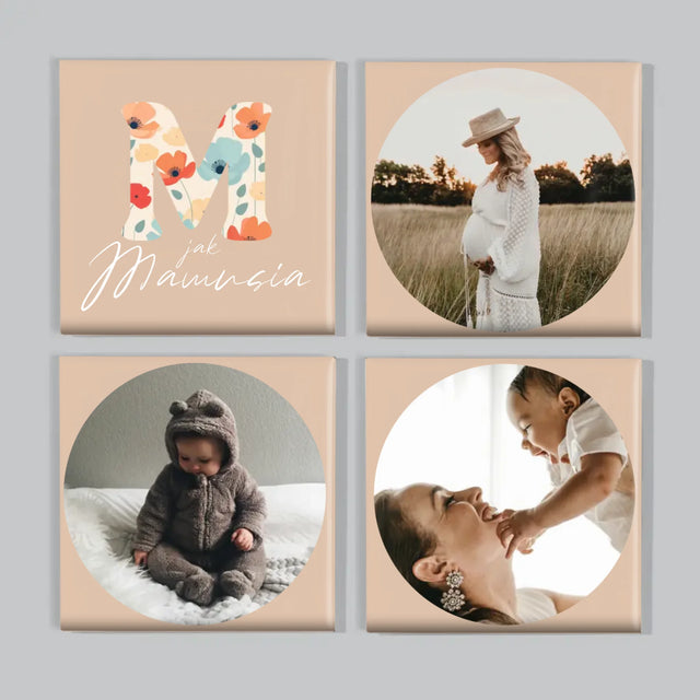 Fotokoláž: Maminka - Sada Magnetů